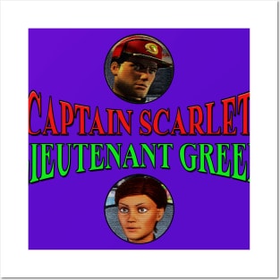 Captain Scarlet & Lieutenant Green Posters and Art